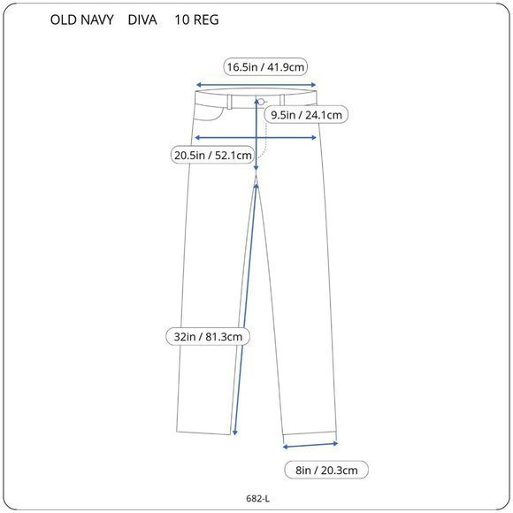 Old Navy The Diva Straight Jeans Low Rise Stretch 10 x 32 Reg - Picture 3 of 10